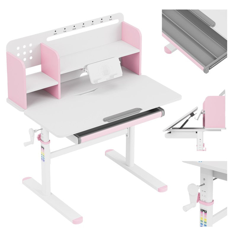 Mark Adler Ergonomska stolica za djecu Study 5.0 Pink 90 cm - slika 24