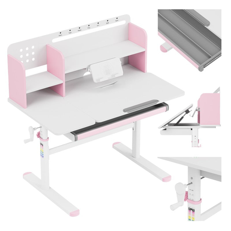 Dječji radni stol Mark Adler Study 5.7 Pink - slika 2