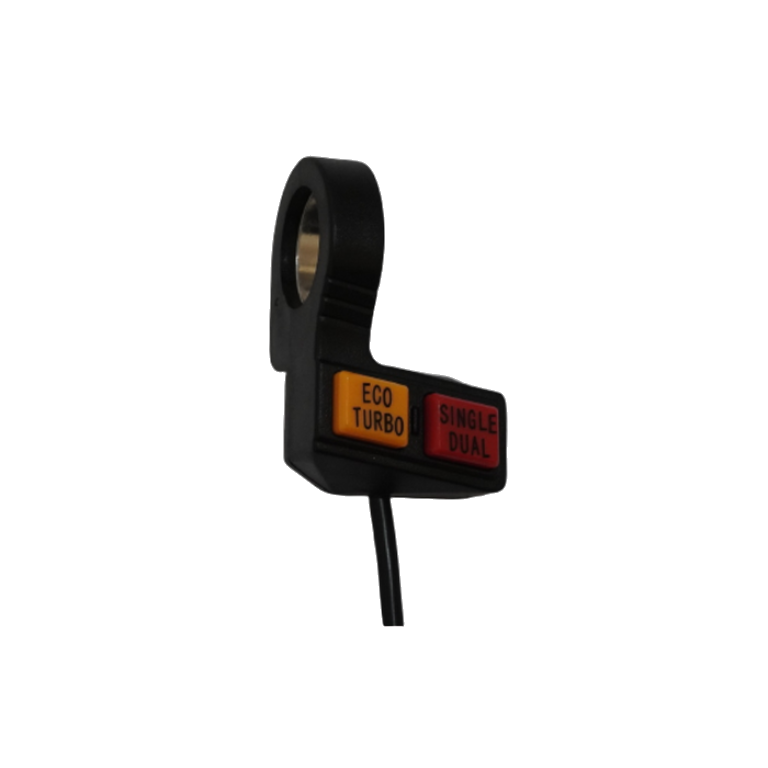 Prekidač Eco Turbo Single Dual za električni romobil Eco Speed 10X crne boje s gumbima