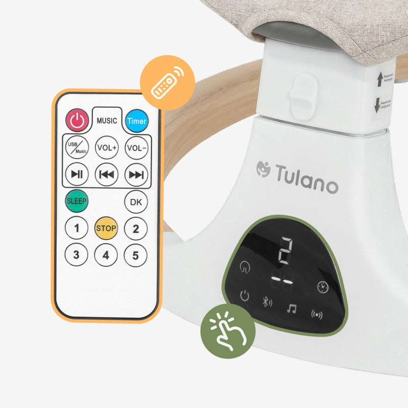Tulano elektronička stolica za ljuljanje Astrid 35 Beige - slika 18