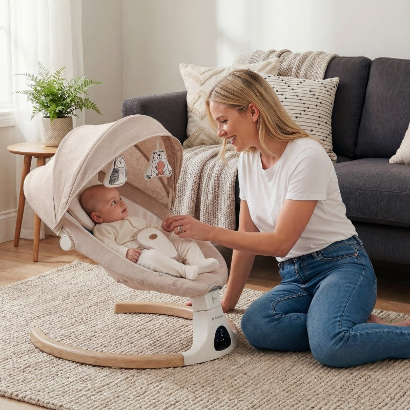 Tulano elektronička stolica za ljuljanje Astrid 35 Beige - slika 22