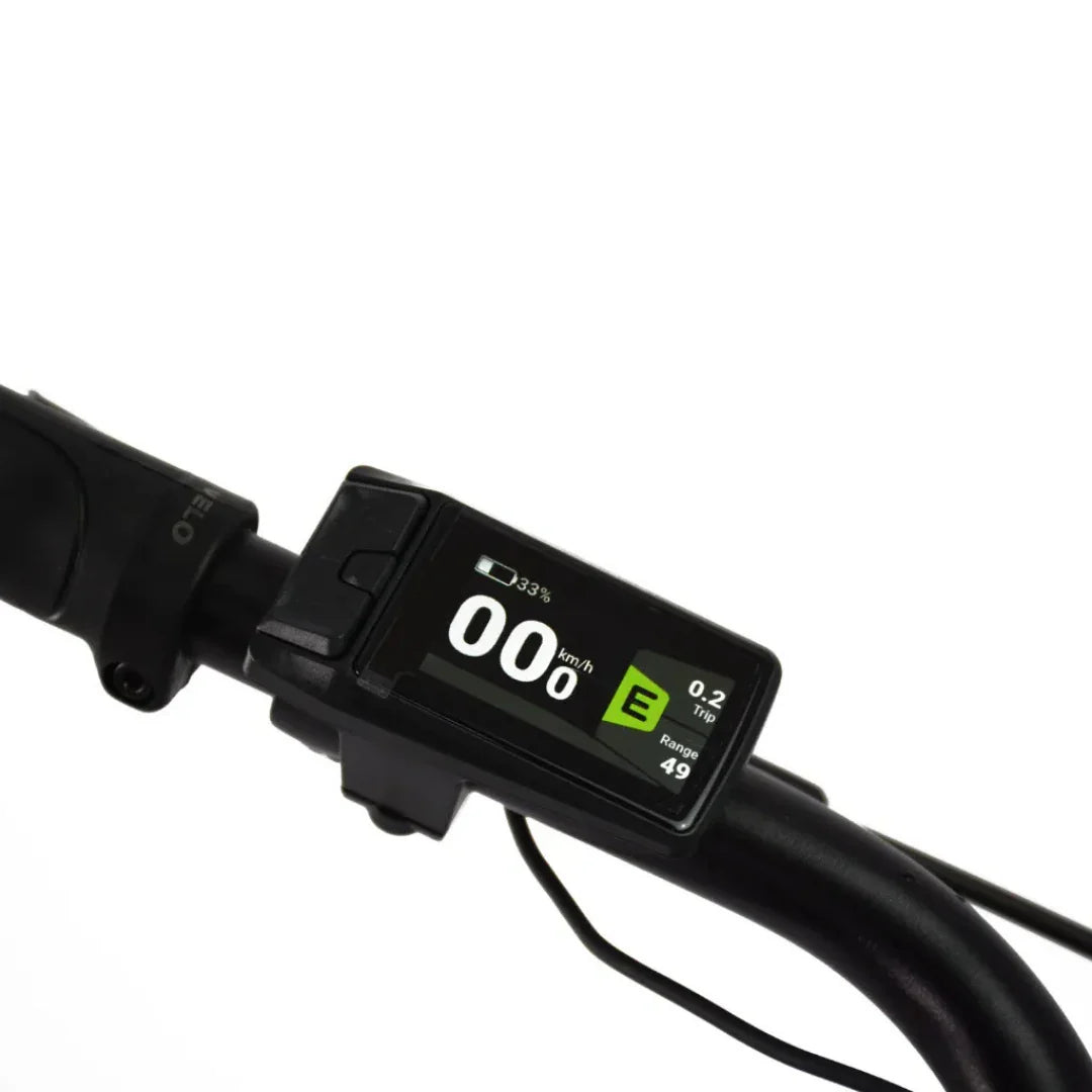 LCD zaslon električnog bicikla Econo Mare City EEC4 2026 na crnom upravljaču