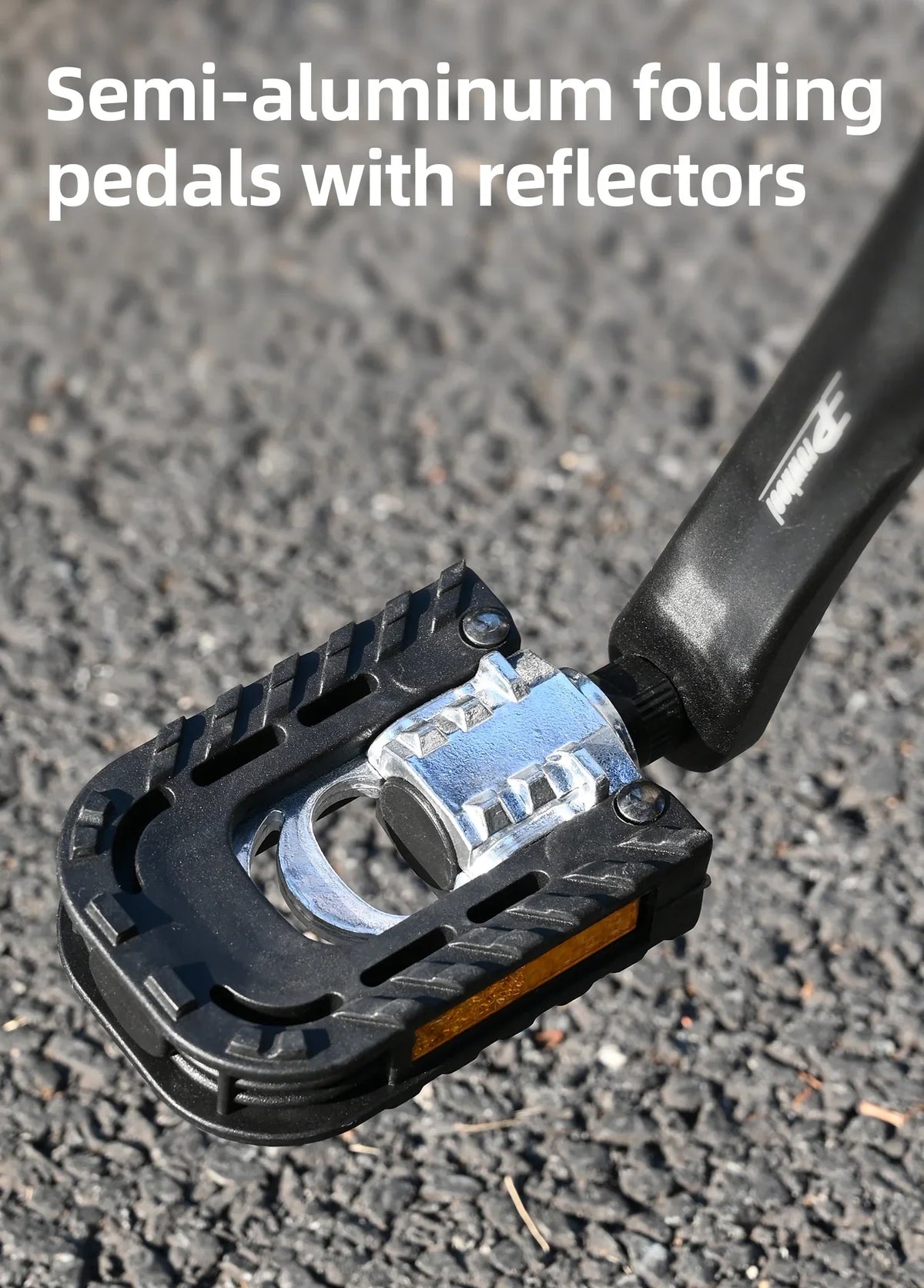 Sklopiva polualuminijska pedala s reflektorom za električni bicikl Engwe Engine X, detaljni prikaz