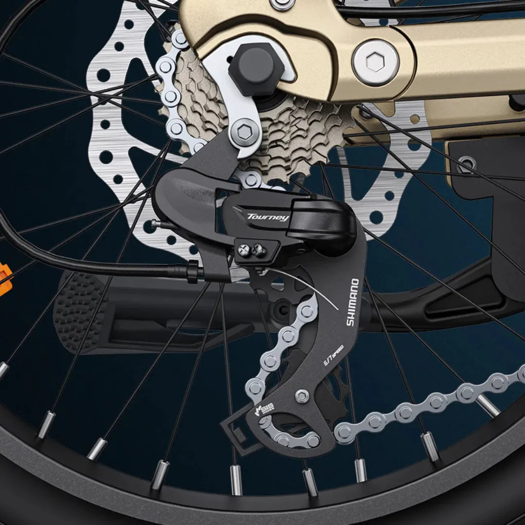 Shimano Tourney mjenjač brzina na stražnjem kotaču električnog bicikla Engwe L20 3.0 Pro