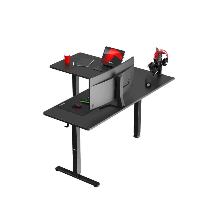 Huzaro Hero 9.5 Black 160 cm kutni električni podizni stol za gaming - slika 5