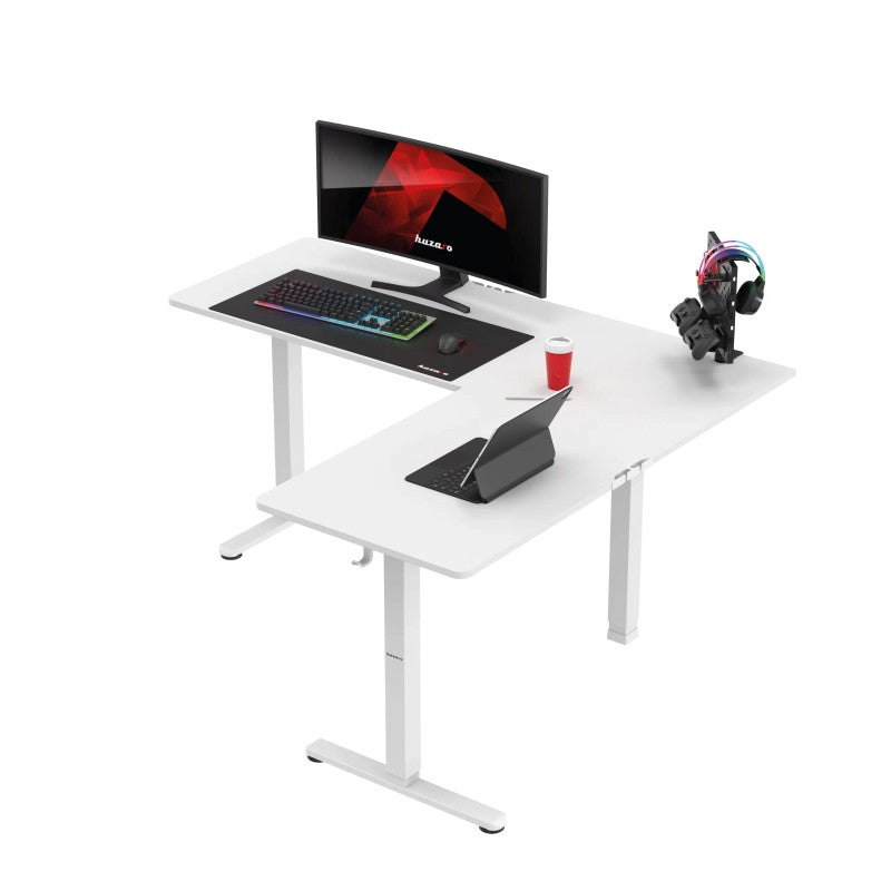 Huzaro Hero 9.5 White 160 cm električni kutni gaming stol - slika 10