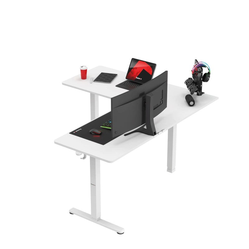 Huzaro Hero 9.5 White 160 cm električni kutni gaming stol - slika 11
