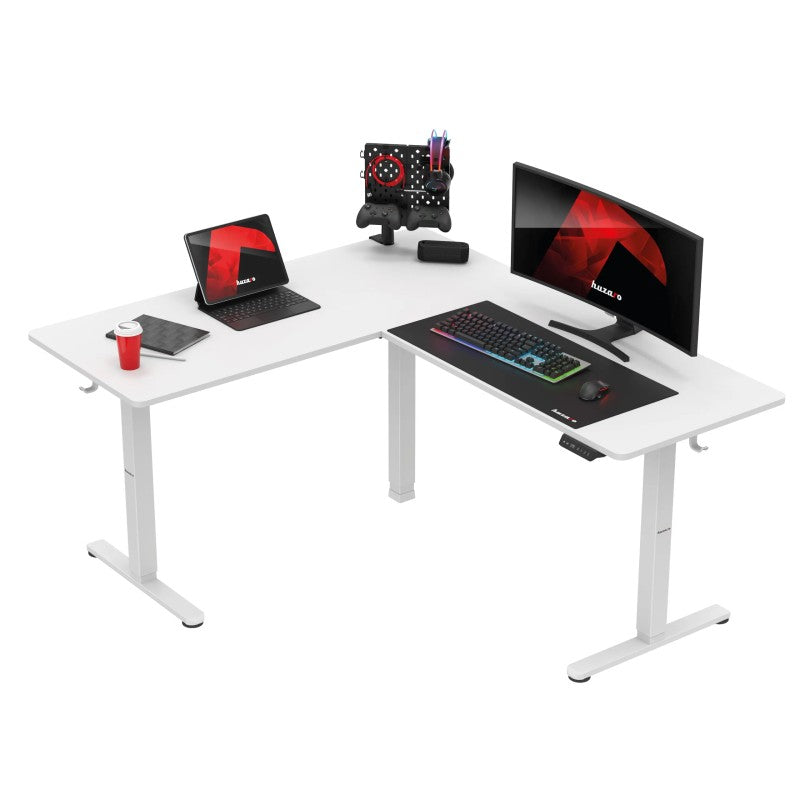 Huzaro Hero 9.5 White 160 cm električni kutni gaming stol - slika 13