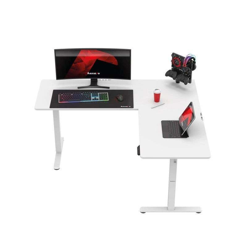 Huzaro Hero 9.5 White 160 cm električni kutni gaming stol - slika 16
