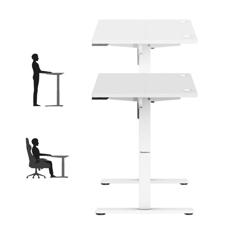 Huzaro Hero 7.9 White 100 cm električni gaming stol - slika 4