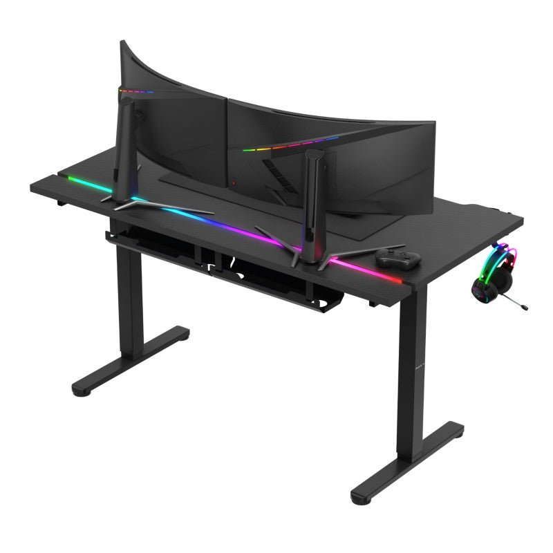 Huzaro Hero 8.7 RGB Black 140 cm električni podizni stol za gaming - slika 6