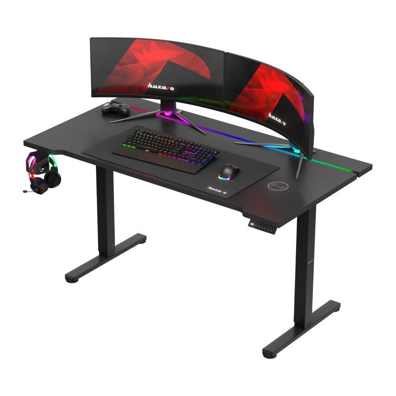Huzaro Hero 8.7 RGB Black 140 cm električni podizni stol za gaming - slika 8