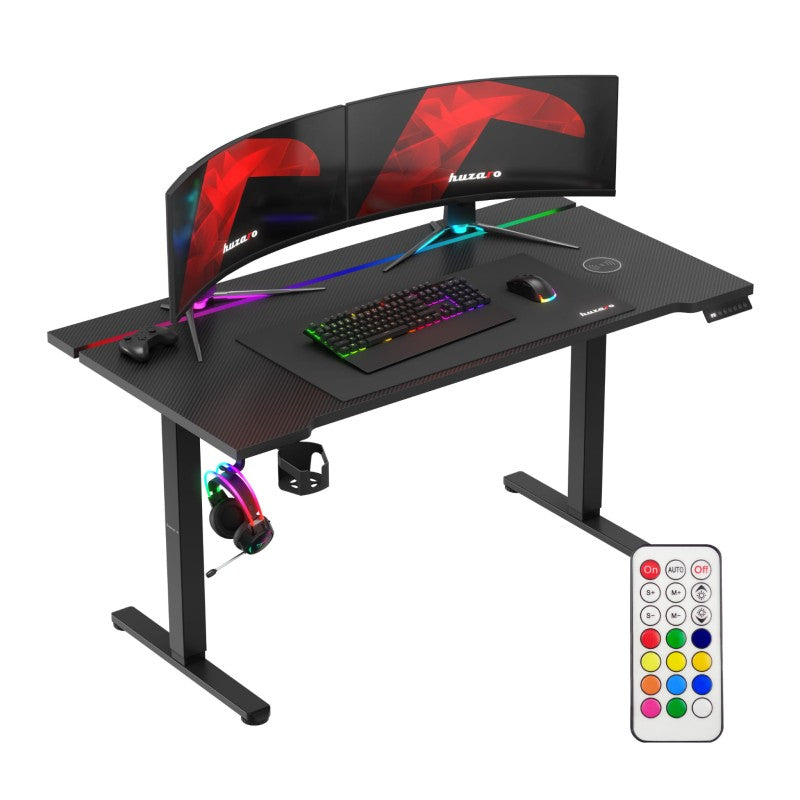 Huzaro Hero 8.7 RGB Black 140 cm električni podizni stol za gaming - slika 9