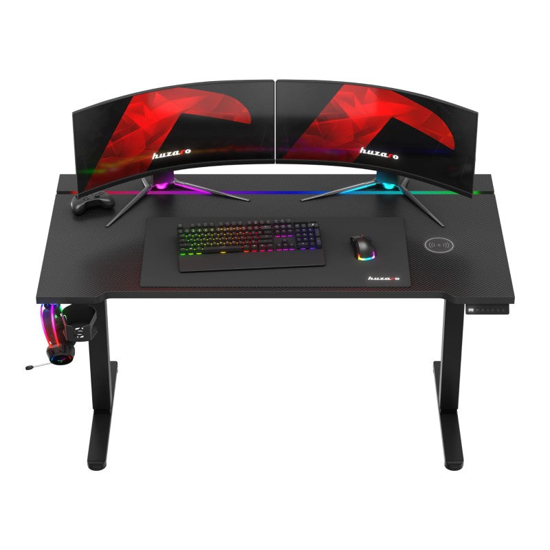 Huzaro Hero 8.7 RGB Black 140 cm električni podizni stol za gaming - slika 21