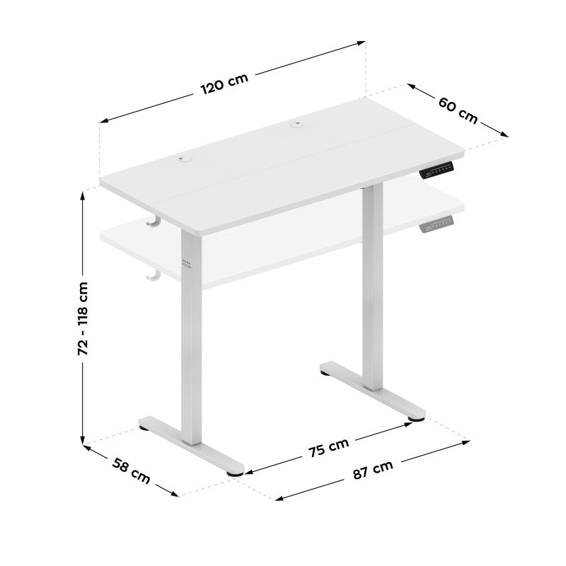 Električni podizni stol Mark Adler Leader 6.9 White 120 cm - slika 12