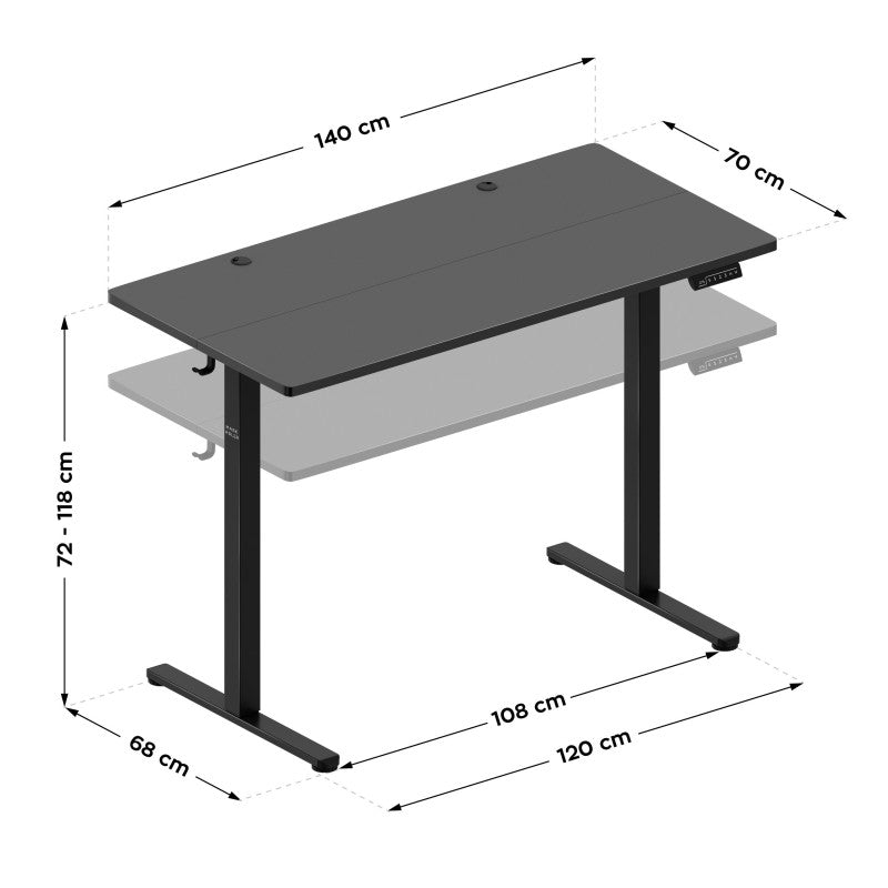 Mark Adler Leader 7.3 Black 140 cm električni podizni stol - slika 11