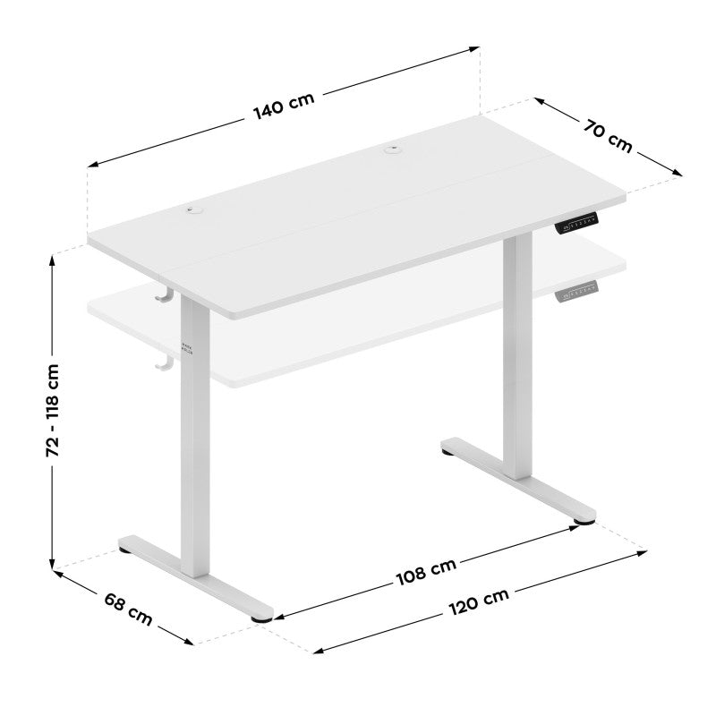 Mark Adler Leader 7.3 White 140 cm električni podizni stol - slika 14