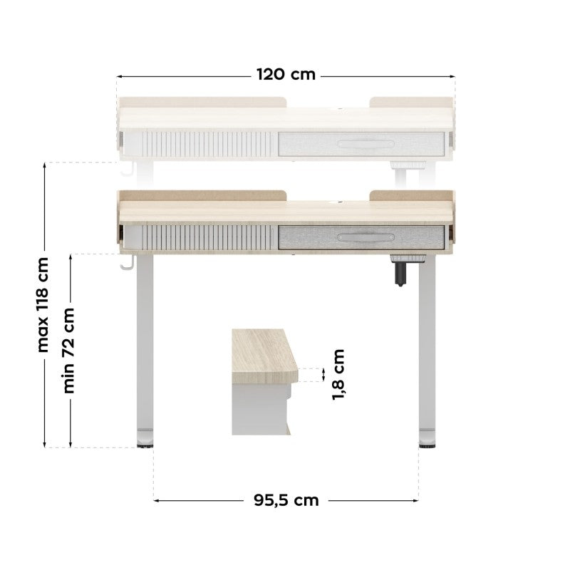 Mark Adler Leader 8.0 White 120 cm električni podizni stol - slika 10