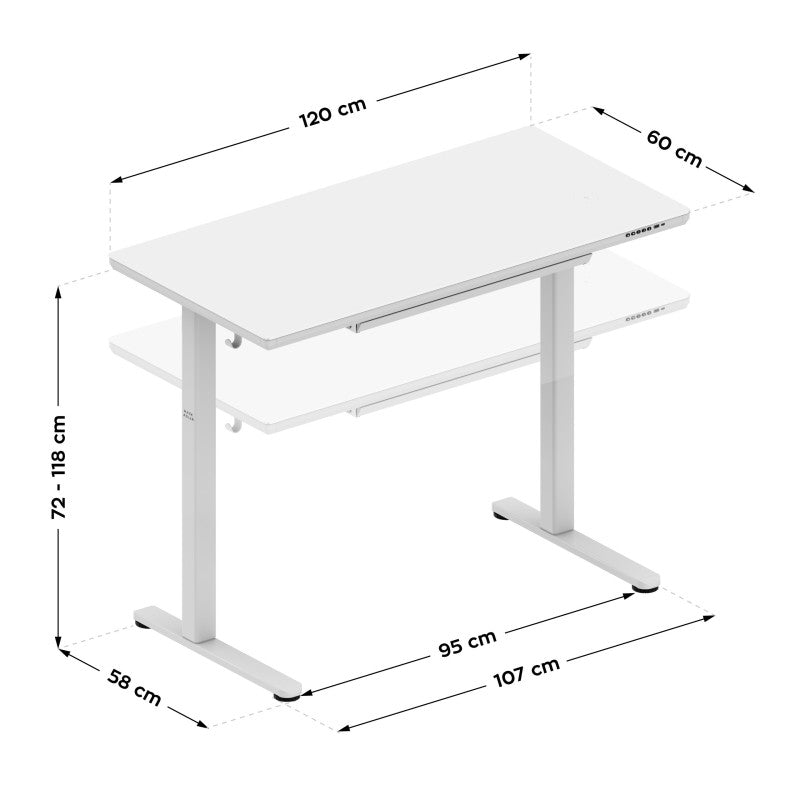 Mark Adler Leader 8.5 White 120 cm električni podizni stol - slika 15
