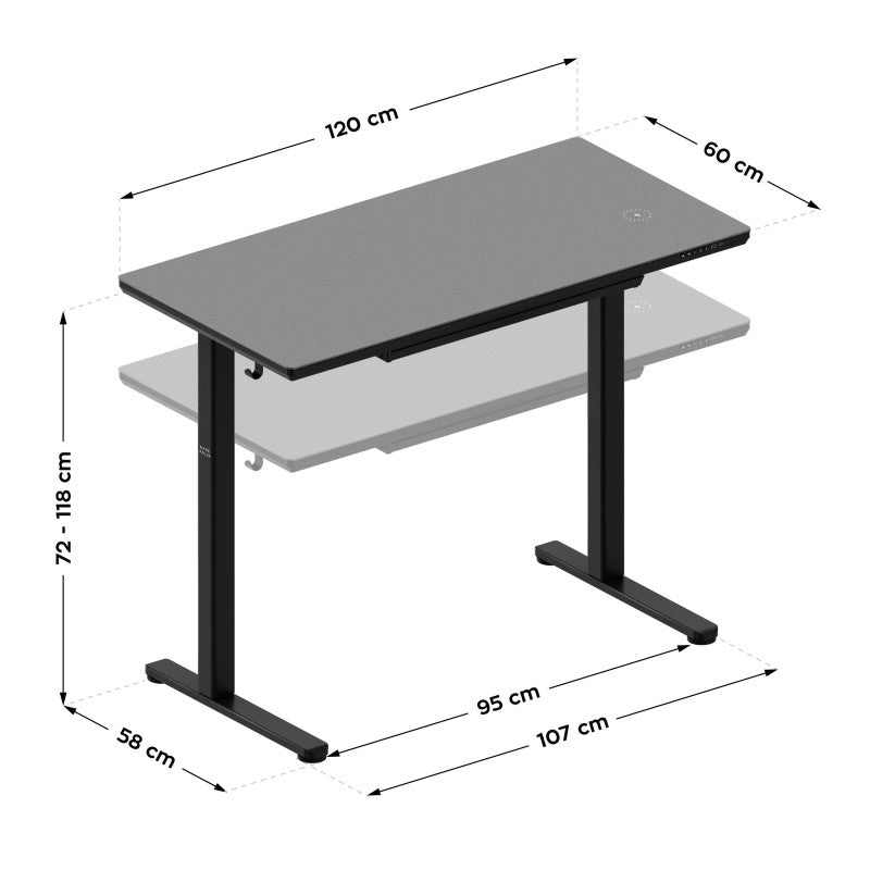 Mark Adler Leader 8.5 Black 120 cm električni podizni stol - slika 17