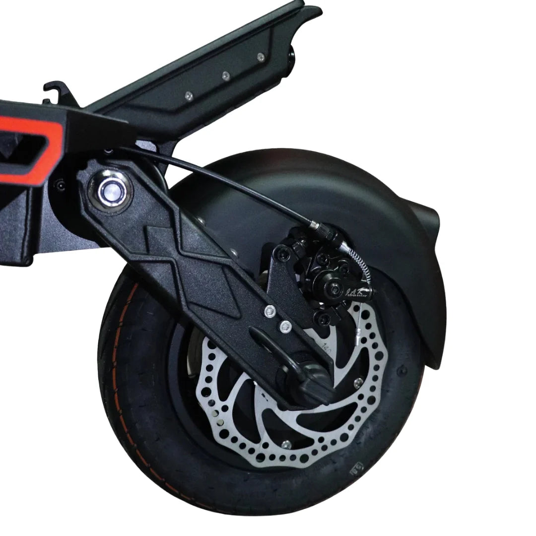 Stražnji kotač i disk kočnica električnog romobila Dualtron Spider 2 crne boje