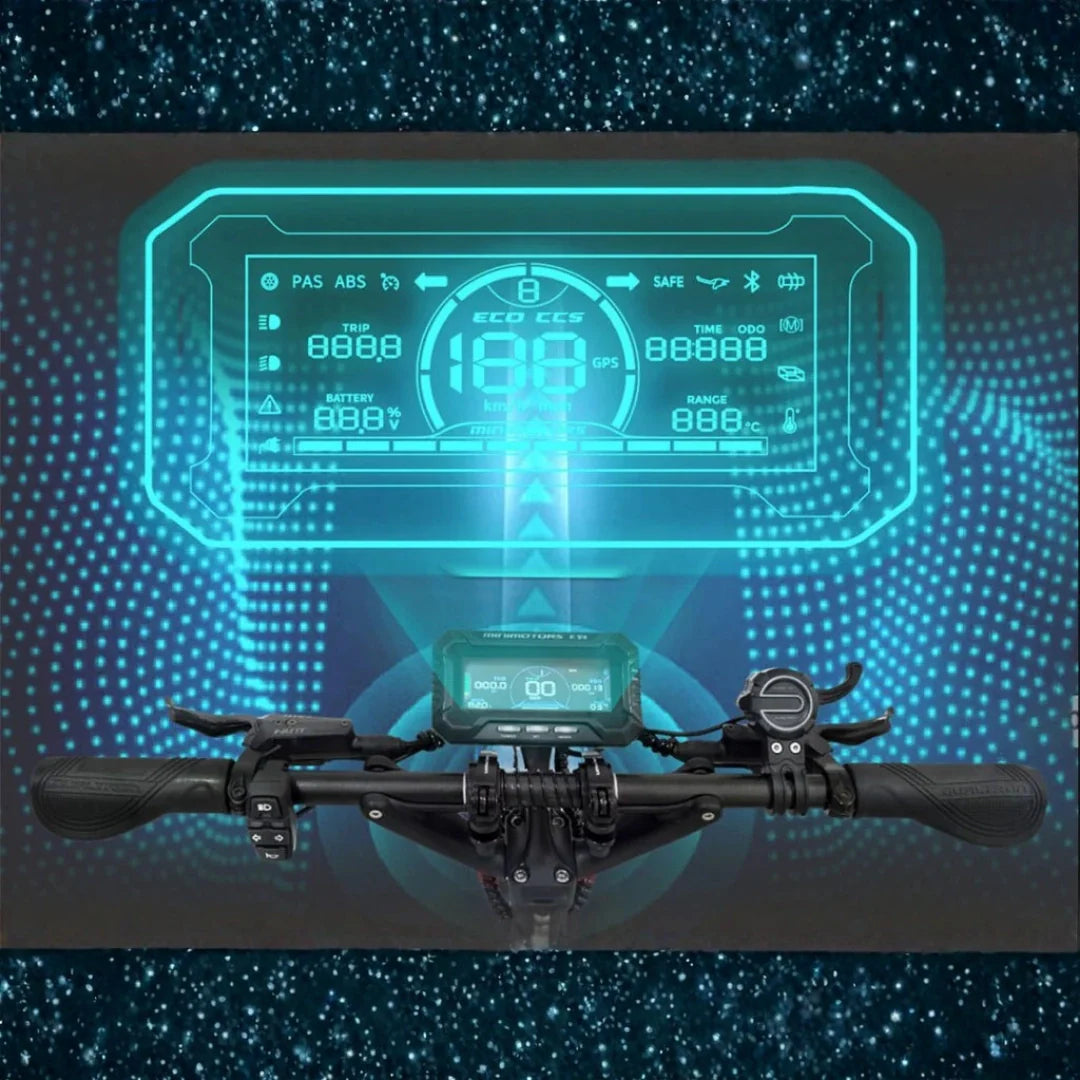 Digitalni LCD zaslon električnog romobila Dualtron Ultra 2 Upgrade s prikazom parametara vožnje