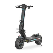 Crni električni romobil Dualtron X Limited studijski prikaz cijelog vozila iz profila