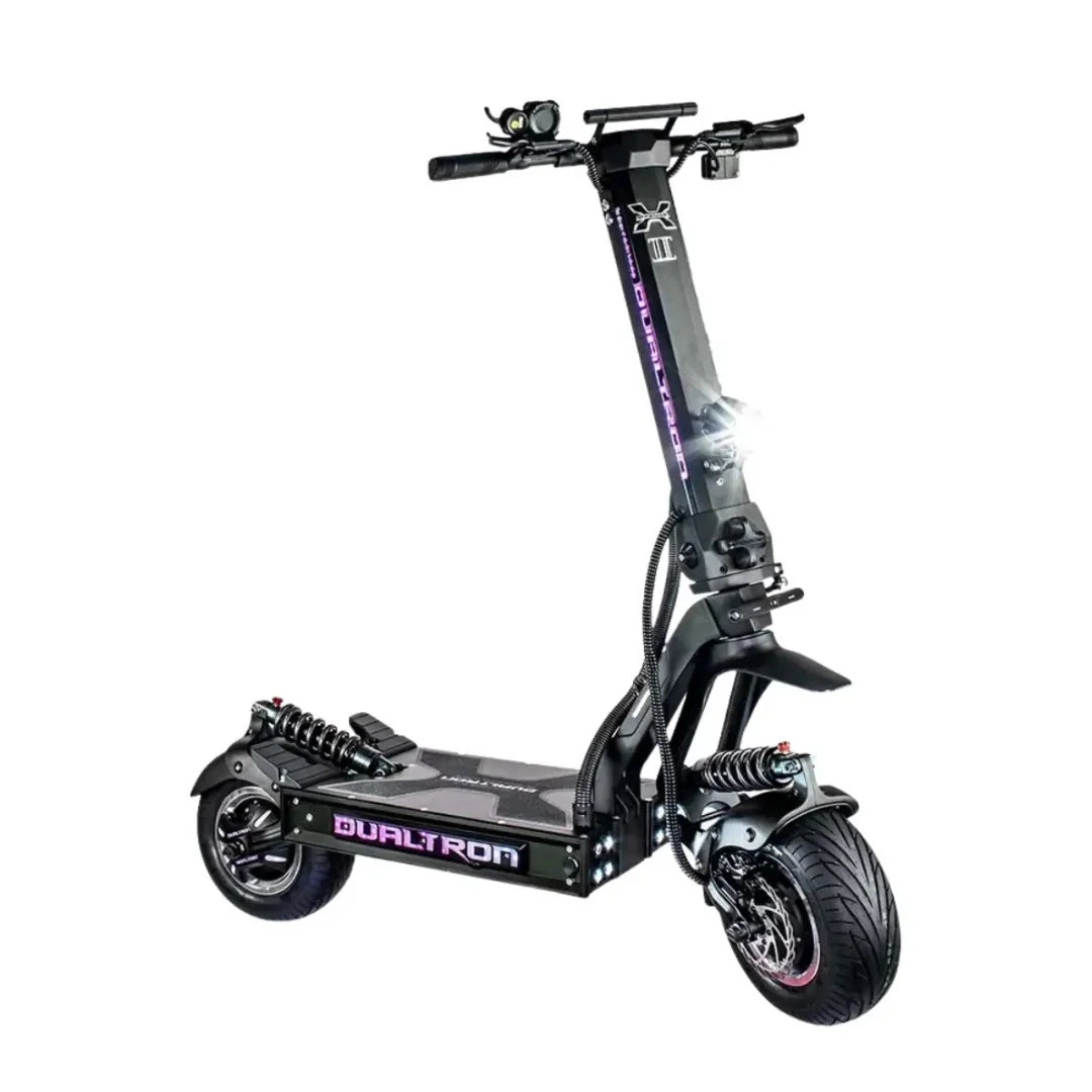 Električni romobil Dualtron X2 Upgrade crne boje, pogled sa strane na cijeli model