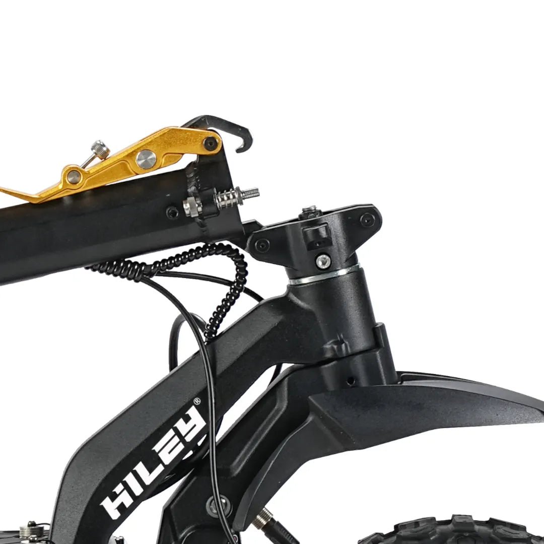 Mehanizam za sklapanje upravljača električnog romobila Hiley Tiger King 1 crno-zlatne boje
