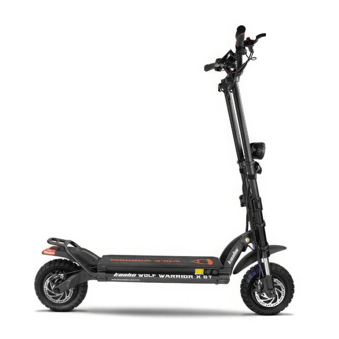 Električni romobil Kaabo Wolf Warrior X GT bočni pogled crne boje na bijeloj pozadini