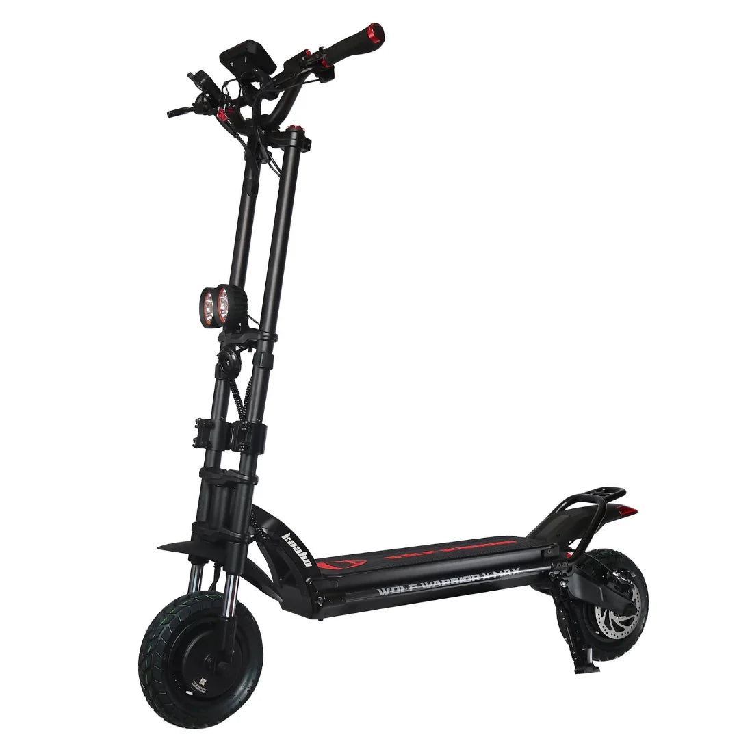 Crni električni romobil Kaabo Wolf Warrior X Max iz profila na bijeloj pozadini