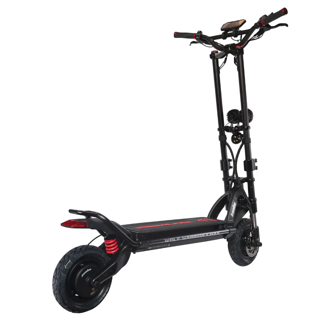 Električni romobil Kaabo Wolf Warrior X Max crne boje, pogled s bočne stražnje strane