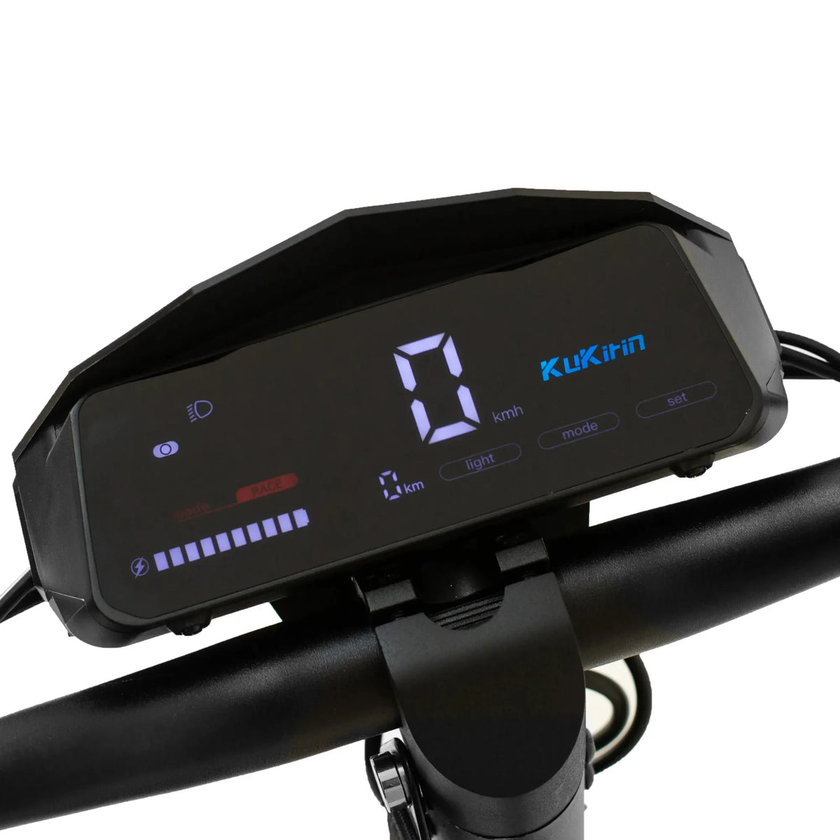 Digitalni LCD zaslon električnog romobila KuKirin G2 2026 s prikazom brzine i postavki