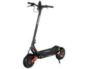 Električni romobil MS Energy Flare X Pro crne boje s narančastim detaljima pogled iz kuta