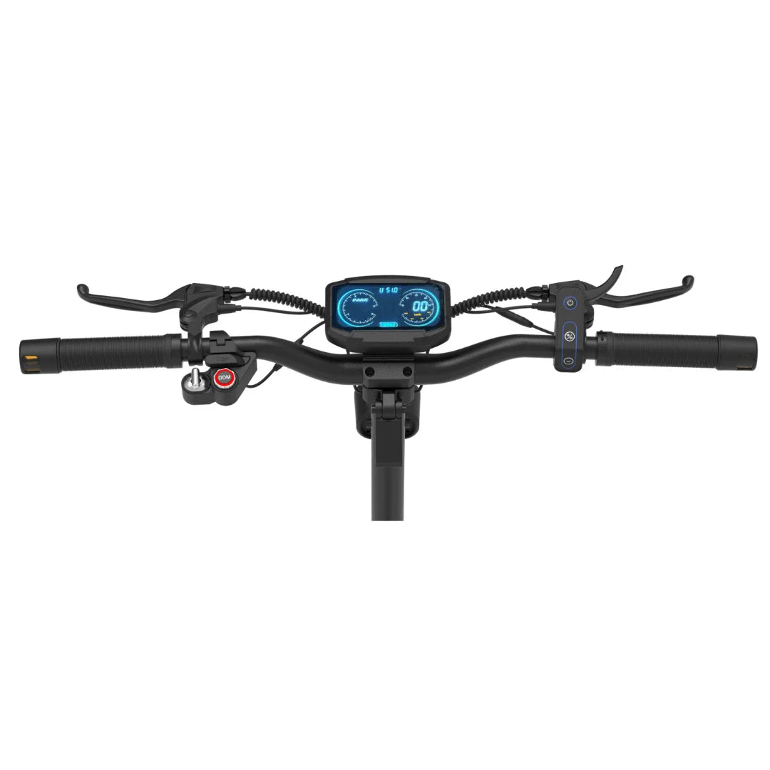 Upravljač električnog romobila MS Energy Thrust s digitalnim zaslonom i kontrolama crne boje