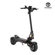 Električni romobil Teverun Fighter 11 2026 crne boje prikazan iz bočnog kuta na bijeloj podlozi