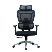 Proizvod je ergonomska uredska stolica, točnije model Apollo. Stolica ima visoki naslon od mrežaste tkanine za prozračnost, podstavljeno sjedalo i podesive naslone za ruke, a sve je montirano na kromiranu bazu s kotačićima za mobilnost. Njezin dizajn naglašava udobnost i potporu za dugotrajno sjedenje.