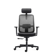 Proizvod je ergonomska uredska stolica, točnije model Ergo Basic. Stolica ima mrežasti naslon za leđa za prozračnost, podstavljeno sjedalo za udobnost i podesive naslone za ruke. Također uključuje naslon za glavu i bazu podesivu po visini, što je čini prikladnom za duge sate sjedenja.