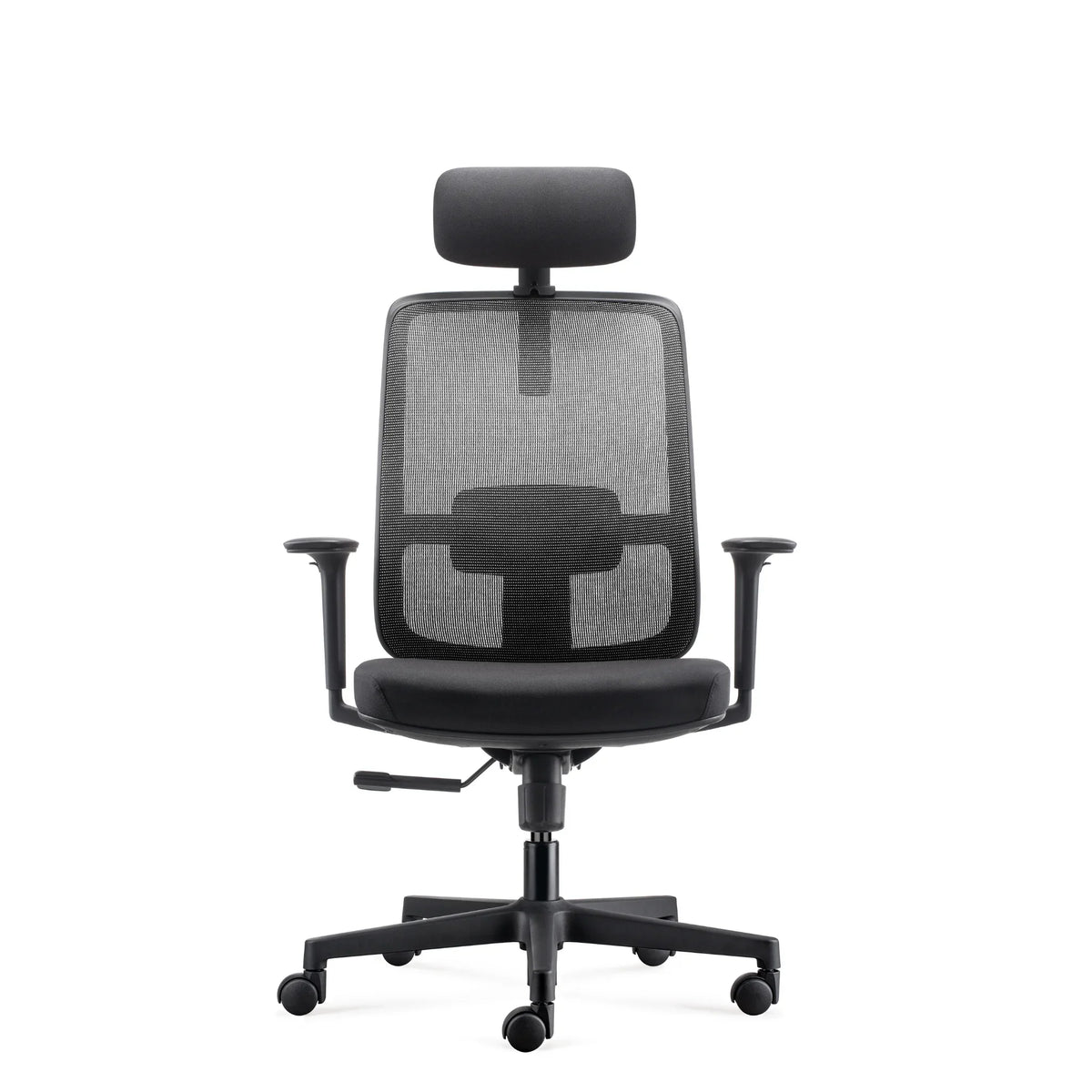 Proizvod je ergonomska uredska stolica, točnije model Ergo Basic. Stolica ima mrežasti naslon za leđa za prozračnost, podstavljeno sjedalo za udobnost i podesive naslone za ruke. Također uključuje naslon za glavu i bazu podesivu po visini, što je čini prikladnom za duge sate sjedenja.