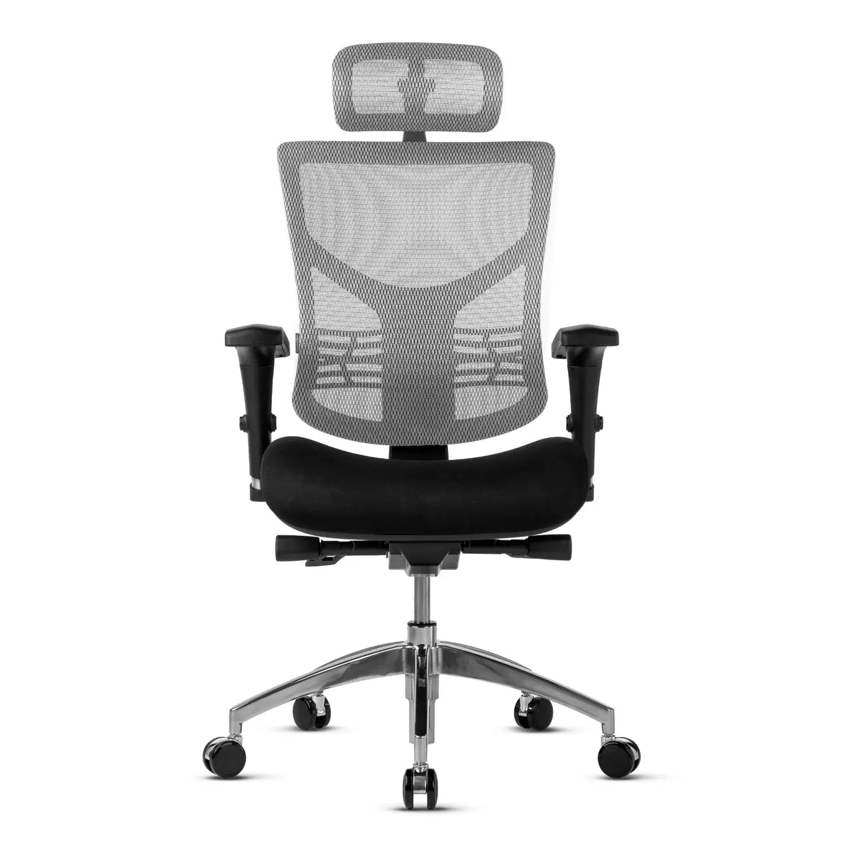 Proizvod je ergonomska uredska stolica, točnije model Essent Plus. Stolica ima mrežasti naslon za leđa za prozračnost, jastuk sjedala za udobnost i podesive naslone za ruke. Dizajnirana je da pruži potporu i potiče dobro držanje tijekom dugih sati sjedenja.