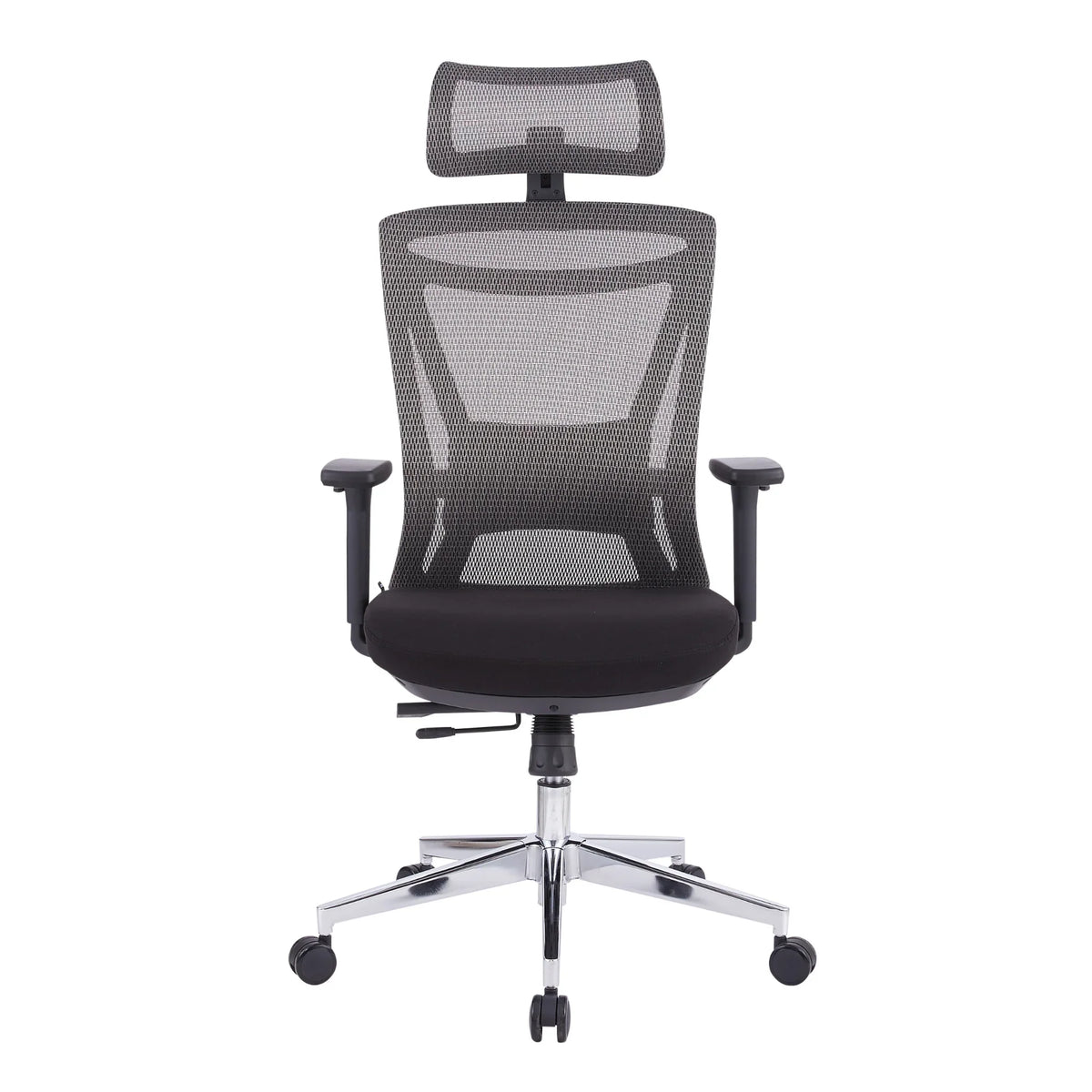 Proizvod je ergonomska uredska stolica, točnije model Taurus. Stolica ima mrežasti naslon za prozračnost, podstavljeno sjedalo za udobnost i podesive naslone za ruke. Također uključuje naslon za glavu i kromiranu bazu s kotačićima za mobilnost.