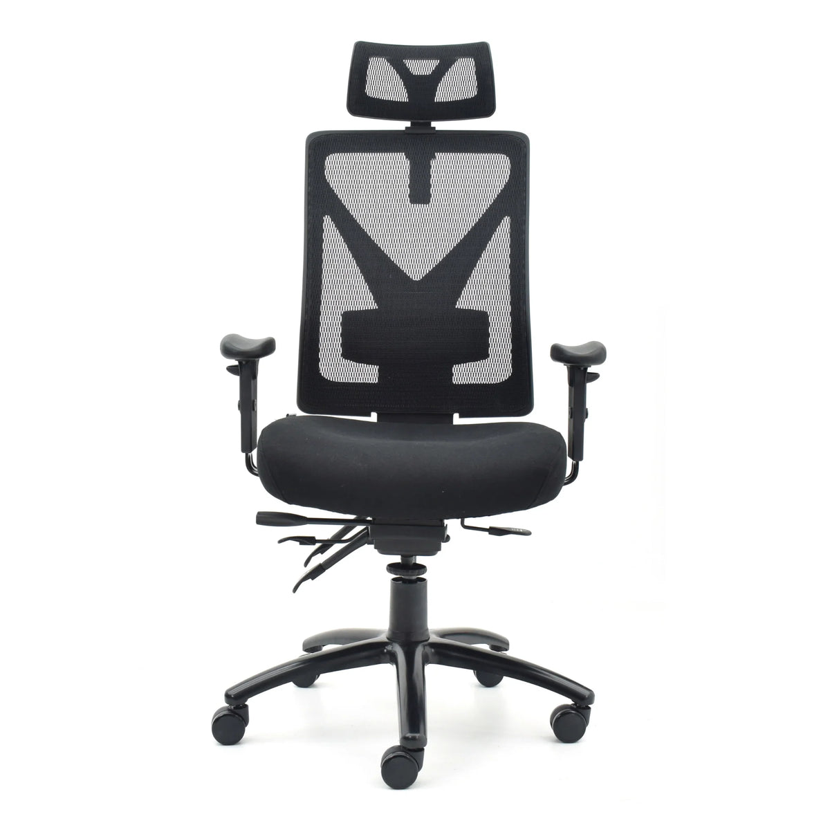 Proizvod je ergonomska uredska stolica, točnije model Titan. Stolica ima visoki mrežasti naslon za leđa za prozračnost, podstavljeno sjedalo za udobnost i podesive naslone za ruke. Dizajnirana je kako bi pružila potporu i udobnost tijekom dugih sati sjedenja.
