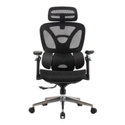 Proizvod je ergonomska uredska stolica, točnije model Trek Plus. Stolica se odlikuje elegantnim dizajnom od crne mrežaste tkanine, pružajući prozračnost i udobnost. Uključuje podesive naslone za ruke i potporni naslon za glavu, što je čini prikladnom za duge sate korištenja. Baza ima sjajnu završnu obradu s kotačićima za lakšu mobilnost.