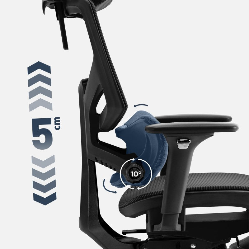 Mark Adler Expert 8.7 Black mrežasta ergonomska stolica - slika 5