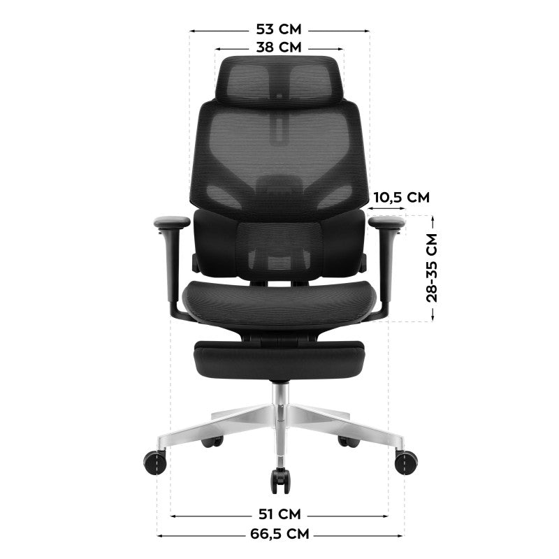 Mark Adler Expert 8.7 Black mrežasta ergonomska stolica - slika 13