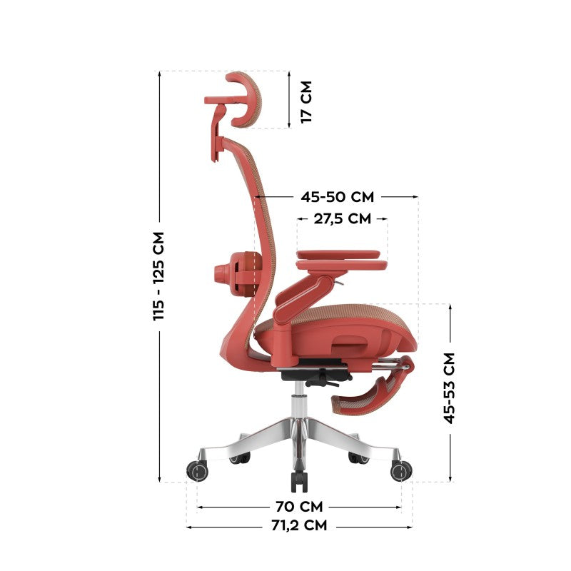 Mark Adler Leadpro okretna stolica 8.7 Red - slika 8