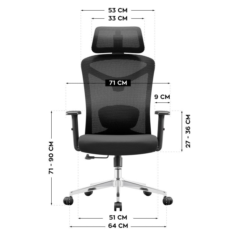 Mark Adler Ergonomska uredska stolica Manager 2.6 Black - slika 4