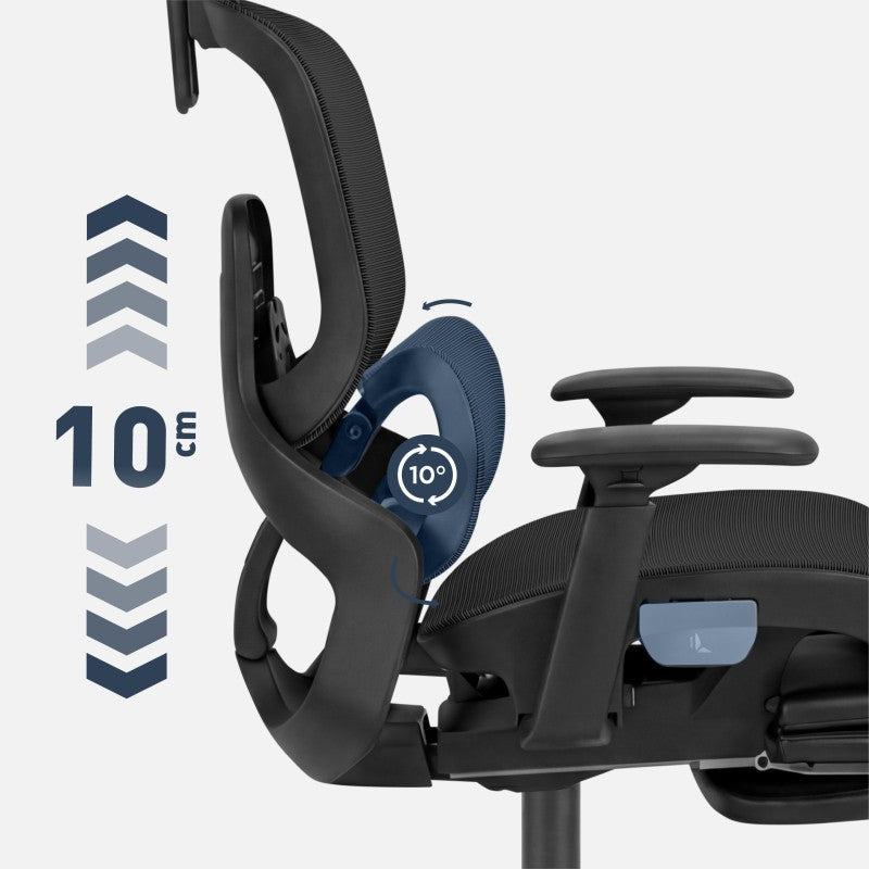 Mark Adler Ergonomska stolica s osloncem za noge Expert 9.3 Black - slika 3