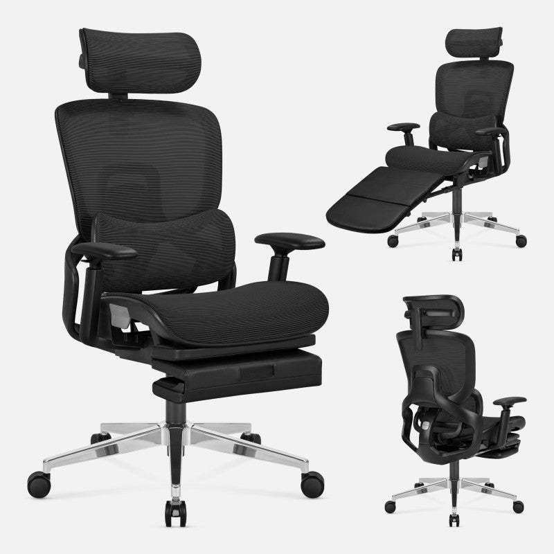 Mark Adler Ergonomska stolica s osloncem za noge Expert 9.3 Black - slika 8
