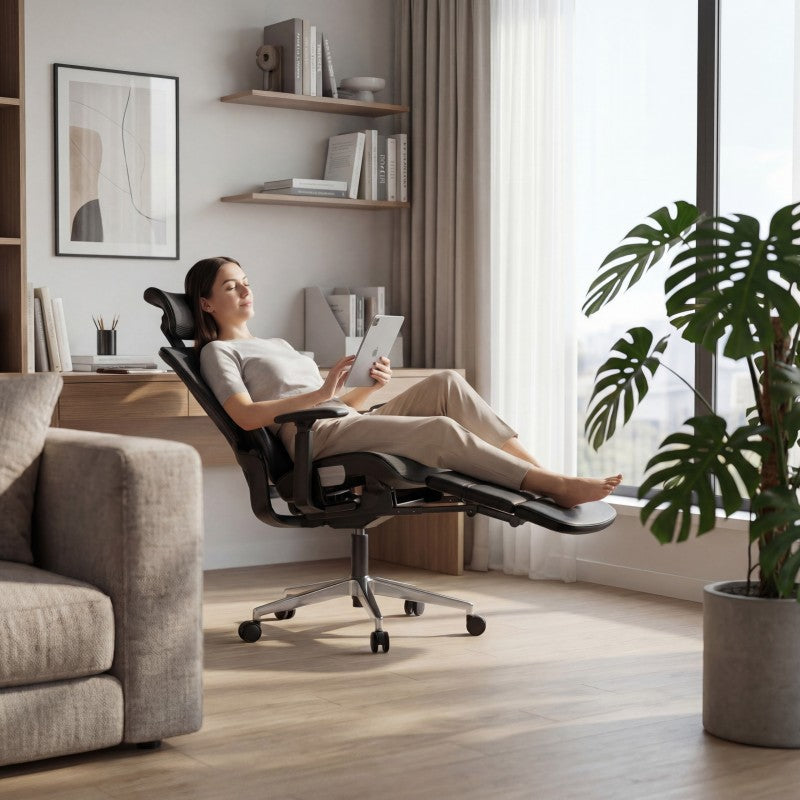 Mark Adler Ergonomska stolica s osloncem za noge Expert 9.3 Black - slika 15
